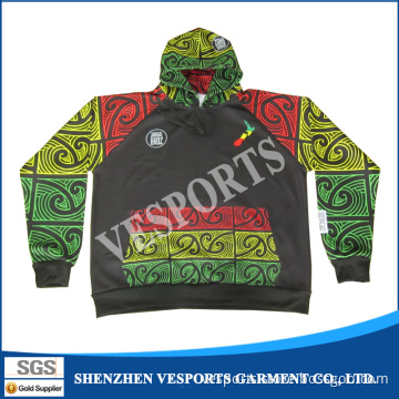 Custom Design Polyester Pullover Zip Hoodies
